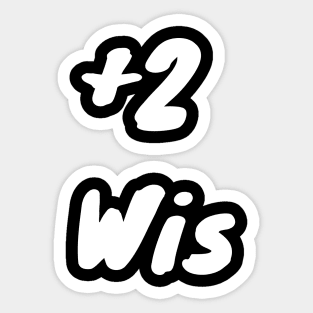 +2 Wis Sticker